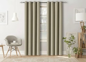 Perdea OXFORD 140x250 cm, bej deschis Agatat: Inele metalice