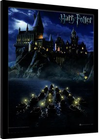 Poster înrămat Harry Potter - Hogwarts School