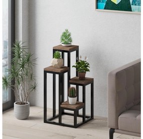 Suport decorativ pentru ghiveci Vopamo (pin atlantic + negru) . 1093631