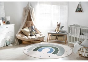 Covor pentru copii verde-fildeș ø133 cm Joyful Mint – FD