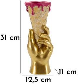 Mauro Ferretti Ghiveci Conic Pentru Flori, 12,5 X 11 X 31 Cm | Aosom Romania