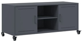 846664 vidaXL Dulap TV, antracit, 100,5x39x43,5 cm, oțel