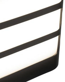 Aplică modernă neagră cu LED inclusă IP44 - Gaev