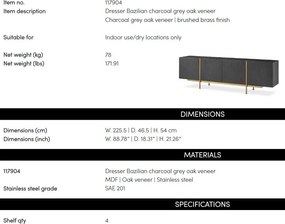 Comoda deosebit design LUX Bazilian