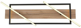 Plafoniera LED design indistrial Beatrix negru 81,5,5x40,5cm