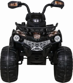 ATV Electric cu acumulator pentru copii NOVOKIDS™ Madness Quad PRO , Cu melodii si lumini, Lungime 100 cm, 3-8 ani , Max 30 kg , Roti EVA, 12V, Negru
