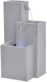 vidaXL Fântână de interior, polirășină, iluminare LED