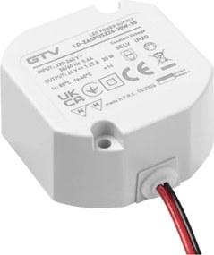Transformator GTV pentru bandă LED, 30W, 24V, IP20 30 W, 24 V, Plastic
