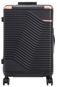 Valiză medie TravelLux Urban cu hardtop 42x65x24 cm neagră