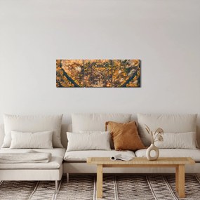 Tablou - Râu în formă de inimă (cu ceas) (90x30 cm)
