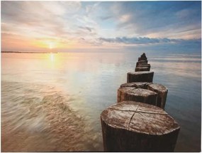 Pictură pe perete Calea în mare, LED cu cronometru, 30 x 40