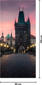 Fototapet pentru ușă - Pe podul Karol (95x205cm)