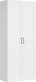 Dulap FLEX, alb, PAL, cu 2 usi, 100x45x240 cm