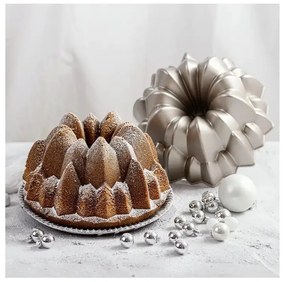 Forma de chec Dr.Oetker Creative Baking Mould 2550, 22 cm, Rotunda, Aluminiu turnat, Argintiu