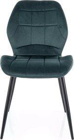 Scaun de dining JAKE VELVET verde