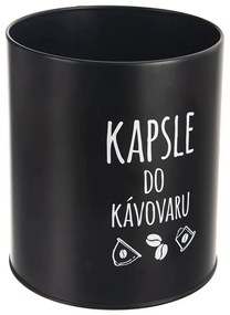 Recipient de tablă pentru capsule de cafea Orion  Black