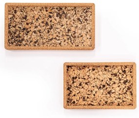 Tavă din plută 14.5x22.5 cm Querco – ZicZac