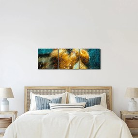 Tablou - Îngerii sărutăndu-se (cu ceas) (90x30 cm)