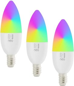 Immax NEO 07808C - Set de 3 becuri LED RGB+CCT reglabile E14/4,8W/230V