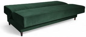 Canapea extensibilă Vigo cu ladă - catifea verde Kronos 14