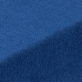 Cearşaf cu elastic frotir EXCLUSIVE de culoare albastru regal set 2 buc 90 x 200 cm