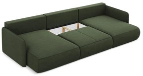 Colțar verde extensibil/cu spațiu de depozitare Nanea – Makamii