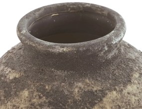 Vaza Dark Gray din teracota, gri antichizat 23.5x33.5 cm