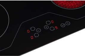 Plită ceramică încorporabilă HOMEFORT HFBK64T0B, fără cadru, 6000 W, senzor tactil, blocare pentru copii