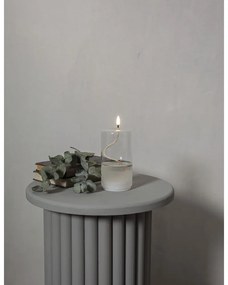 Lumânare albă cu LED în sticlă Star Trading Flamme Float, înălțime 17,5 cm