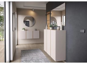 Dulap pentru hol crem 138x55x29 cm Libbiano – Germania