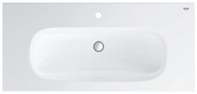 Lavoar Grohe Euro Ceramic 100 cm, montare pe mobilier, PureGuard, alb - 3958500H