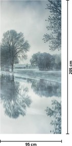 Fototapet pentru ușă - Natura iarna (95x205cm)