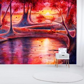 Fototapet - Pădurea pictată (147x102 cm)