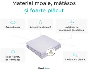 Prosop JERRY 70 x 140 cm alb, 100% bumbac