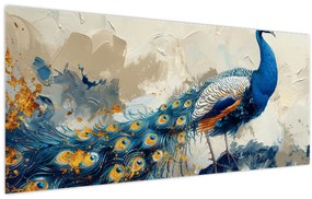 Tablou - Peacock, pictură (120x50 cm)