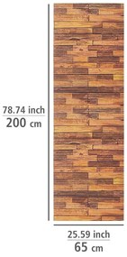 Covoraș de baie maro din plastic 65x200 cm Lambris – Wenko