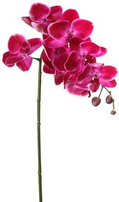 Floare artificiala orhidee, Fibre artificiale, Violet, 75 cm