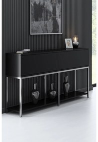 Măsuță consolă Vibubi 1 (negru + argintiu) . 1093378