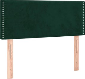 vidaXL Tăblie de pat, verde închis, 90x5x78/88 cm, catifea