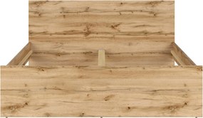 Cadru pat NUIS 160x200, stejar wotan, PAL laminat