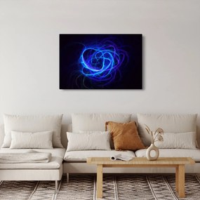 Tabloul cu ghem albastru abstract (90x60 cm)