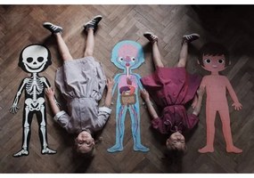 Janod - Puzzle educațional copii 225 piese corp uman