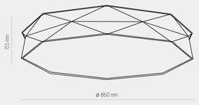 Plafonieră KANTOOR 6xE27/15W/230V gri