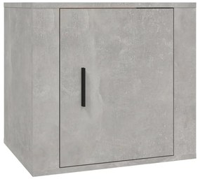 Noptiere, 2 buc., gri beton, 50x39x47 cm 2, Gri beton, 1
