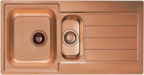 Chiuveta inox Alveus Monarch Line 10 finisaj cupru 98x50 cm