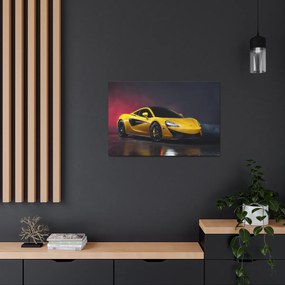 Tablou Canvas Yellow Mclaren 90x60 cm