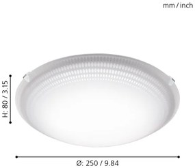 Eglo 95672 - LED Plafoniera MARGITTA 1 LED/8,2W/230V
