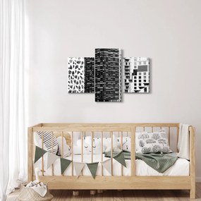 Tablou cu arhitectura alb neagră (90x60 cm)
