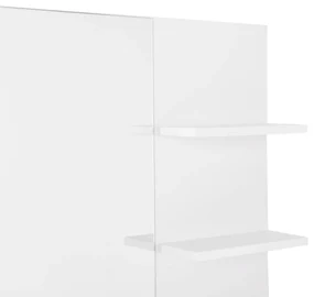 kleankin Dulap Oglindă Baie cu 3 Rafturi Spațiu Depozitare MDF Alb 60x10x48cm | Aosom Romania