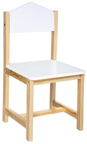 Scaun pentru copii, din lemn, inaltime sezut 29,3 cm